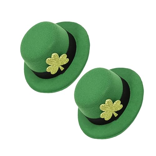 GALPADA 2stücke Teiliges Grünes Hut-haarspange Für Patrick's Day Haarnadeln Mit Dreiblättrigem Kleeblatt-design Festival-dekoration Für Damen Und Partys von GALPADA