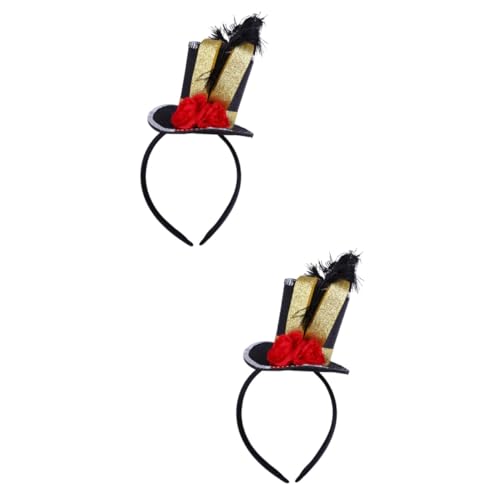 GALPADA 2 Stück Hut Stirnband Modisches Stirnband Haarbänder Für Mädchen Mädchen Stirnbänder Haargummis Für Kinder Fascinator Kopfbedeckung Haar Accessoires Haar Accessoire von GALPADA