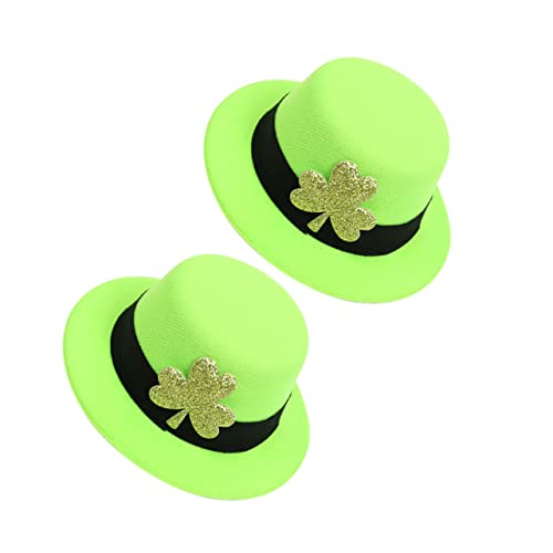 GALPADA 2stücke Hut Haarnadel Für Patrick's Day Hut Haarclip Festival Kopfschmuck Komfortable Haaraccessoires Für Partys Irische Feiertage von GALPADA