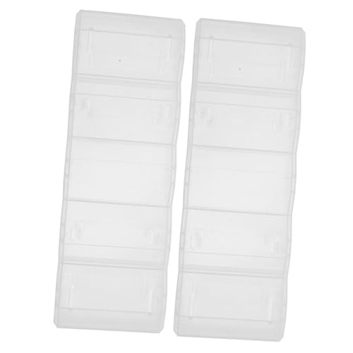 GALPADA 2 Stück Klare Kunststoff Poker Chip Box mit Deckel Transparenter Aufbewahrungsbehälter für Chips Multifunktionaler Organizer für Hold und Kleine Gegenstände Großes von GALPADA