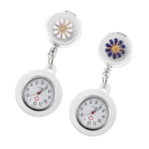 GALPADA 2 Stück Krankenschwester Clip Uhren mit Blumenmuster Robuste Taschenuhr mit Clip Präzise Arzthuhr für Pflegepersonal Praktische und Tragbare Fob Uhr für Ärzte und Zufällige Farbe GALPADA 2 Stück Krankenschwester Clip Uhren mit Blumenmuster Robuste Taschenuhr mit Clip Präzise Arzthuhr für Pflegepersonal Praktische und Tragbare Fob Uhr für Ärzte und Zufällige Farbe von GALPADA