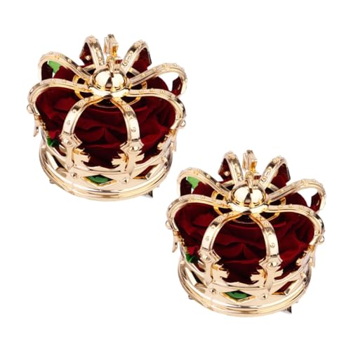 GALPADA 2stücke Königliche Mittelalterliche Krone Mädchen Haarspange Krone Mädchen Haarnadel Kopfschmuck Haaraccessoires Party Zubehör von GALPADA