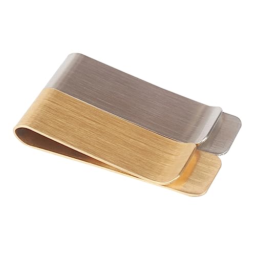 GALPADA 2stücke Geldklammer Aus Edelstahl Geldklammern Zum Aufbewahren Von Geld Und Karten Praktisches Taschendesign Für Organisation Von Kleinen Dingen Hochwertiges Metallmaterial von GALPADA
