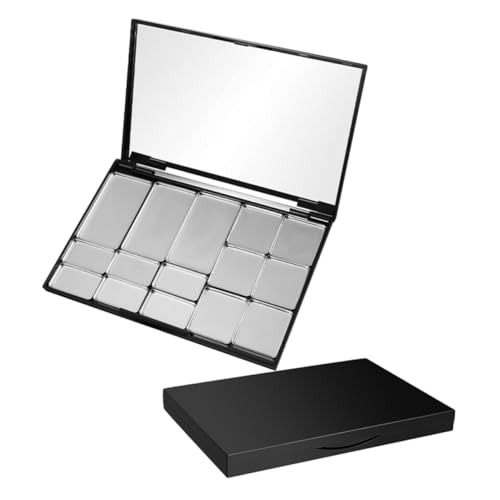 GALPADA 2 Stück Magnetische DIY Lidschattenpalette mit Spiegel Leere Make up Palette für Lidschatten Lippenstift Langlebiger Kosmetikbehälter mit Stabilem Magnetverschluss Modernes Design von GALPADA