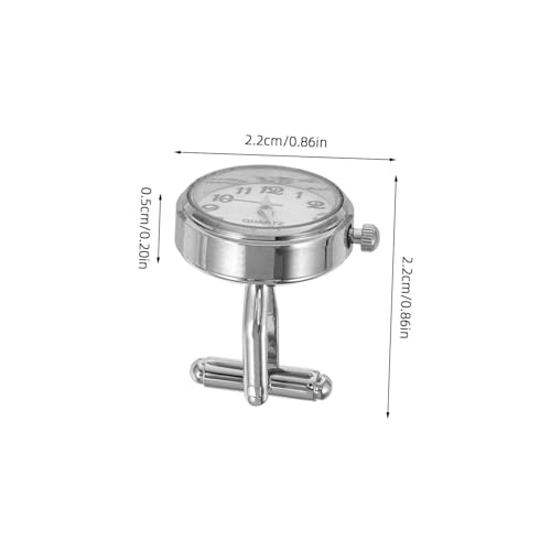 GALPADA 2 Stück Mechanische Uhr Manschettenknöpfe aus Edelstahl Kreative Herren Hemdmanschettenknöpfe Langlebig und Vielseitig für Business Hochzeit Geschenk Geeignet von GALPADA