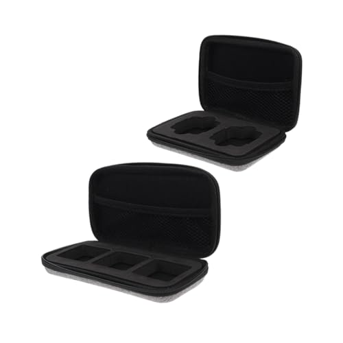 GALPADA 2 Stück Mikrofon Aufbewahrungstasche Tragbare Kabel Organizer Box mit Stoßfestem Material und Kratzfester Oberfläche Geeignet für Headset USB Kabel und Kabellose Mikrofone von GALPADA
