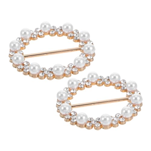GALPADA 2 Stück Modische Schalclips mit Strass Runde Schalhalter für Damen Vielseitige T shirt Clips und Eckknöpfe Strapazierfähige Schmuck schalverschlüsse für Verschiedene Outfits von GALPADA