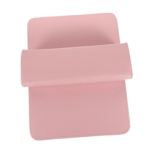GALPADA 2 Stück Nail Art Handauflage Set Teiliges PU Leder Kissen für Maniküre Rutschfest und Ergonomisch für Nagelkunst und Professionelle Anwendungen Zartem Rosa von GALPADA