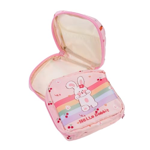 GALPADA 2 Stück Niedliche Stoff aufbewahrungsbeutel für Damenbinden und Kosmetik Tragbare Hygiene Make up Tasche Vielseitig Einsetzbar Kompakt und Robust für Unterwegs von GALPADA