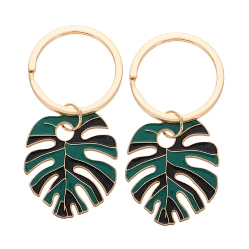 GALPADA 2 Stück Nordischer Schlüsselanhänger Teiliges Bunter Hohler Blattform Anhänger Modisches Auto und Taschenaccessoire für Damen Vielseitig Kombinierbar Lebendige von GALPADA