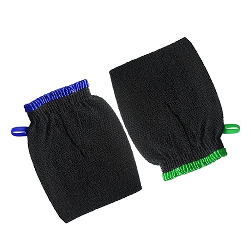 GALPADA 2 Stück Peeling Handschuhe für Bad und Dusche Exfolierende Sauna Mitten für Männer und Zufällige Farbe Waschbar Stretchmaterial Zufällige Farbe Zufällige Farbe von GALPADA