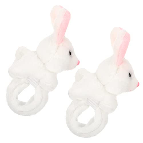 GALPADA 2 Stück Plüsch Hase Slap Armband Niedliche Handgelenkspielzeuge für Kindergeburtstage Party Goodies und Kreative Spielideen von GALPADA