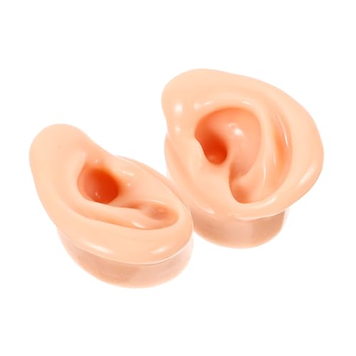 GALPADA 2 Stück Realistische Silikon Ohrmodelle für Ohrring Präsentation und Piercing Übungen Langlebig Wiederverwendbar Künstlicher Gehörgang Hautfarbene Simulation für Damen und von GALPADA