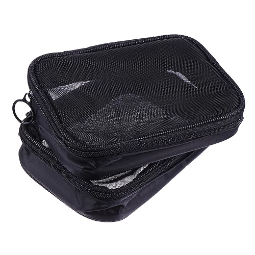 GALPADA 2 Stück Reise Kulturbeutel Tragbare Mesh Kosmetiktaschen Durchsichtige Organizer für Toilettenartikel und Kosmetik für Reisen und Zuhause Robustes Design Einfach zu Bedienen von GALPADA