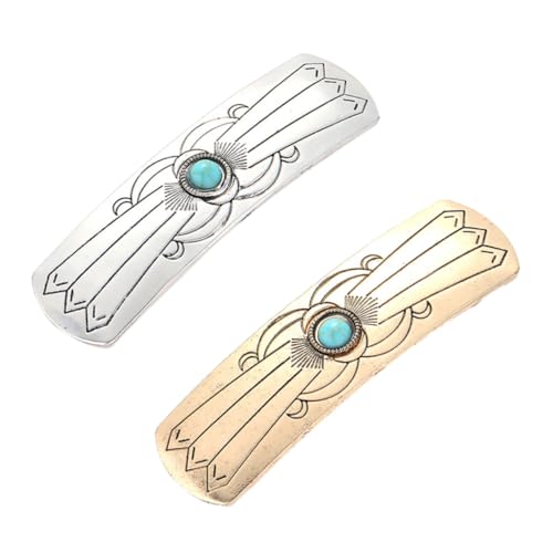 GALPADA 2 Stück Retro Haarklammern Haarnadeln Schmuck Clips Rutschfest Damen Haarspangen für Hochzeit Party Feierlichkeiten Stilvolle Accessoires von GALPADA