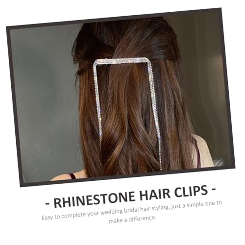 GALPADA 2 Stück Rhinestone Haarklammern mit Haarband Glitzernde Haarspangen für Damen Stilvolle Haaraccessoires für Hochzeit Brautschmuck Boho style Geeignet für Hochzeitsfeiern und von GALPADA