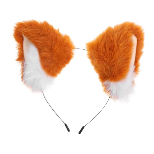 GALPADA 2 Stück Haarband Ohren Stirnband Für Kostüm Plüschohren Kopfbedeckung Ohren Cosplay Zubehör Leicht Und Weich von GALPADA