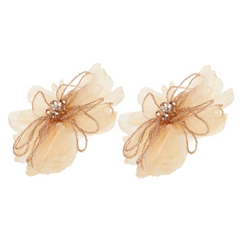 GALPADA 2 Stück Stoffblumen-brosche Große Künstliche Blume Langlebig Eleganter Anstecker Damen Hochzeit Bankett Kleid Anzug Schmuck Accessoire Festliche Kleidung von GALPADA
