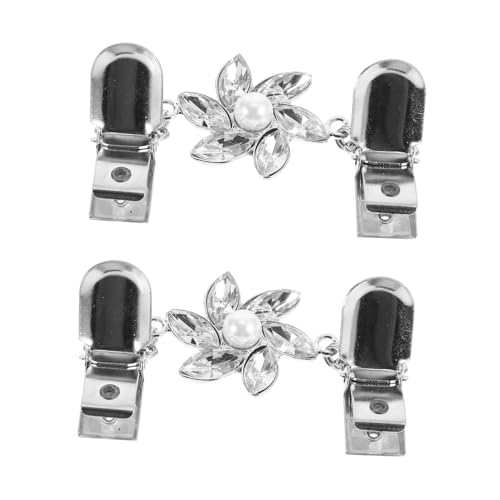 GALPADA 2 Stück Strass Schalring Clips aus Zinklegierung und Glas Modische Retro Cardigan Kragen Clips Vielseitige Schal Schnalle für Damen Abendpartys Hochzeit Accessoire von GALPADA