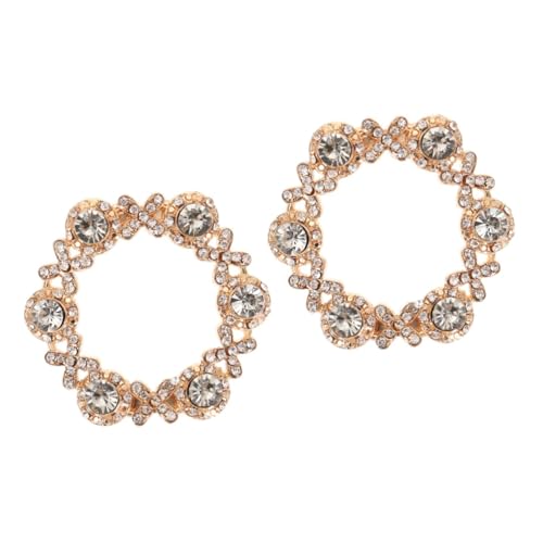 GALPADA 2 Stück Strass Schuhclip Hochzeit Brautschuh Dekoration mit Eckiger Schmuck-schnalle Vielseitig für High Heels Party Alltag Eleganter Damenschuh-schmuck mit Abnehmbarem Clip von GALPADA