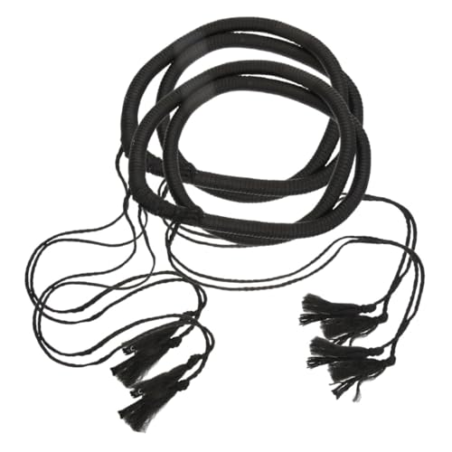 GALPADA 2 Stück Teiliges Arabisches Shemagh Stirnband mit Schwarzen Quasten für Herren Robustes Kopftuch für Mittelost kostüme Geeignet für Karneval Fasching und Cosplay von GALPADA