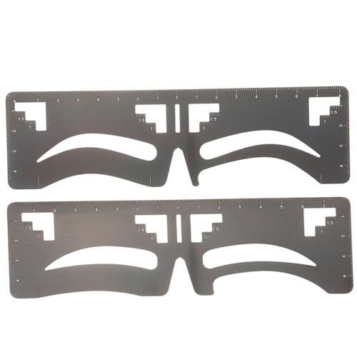 GALPADA 2 Stück Teiliges Augenbrauen Schablonen mit Punkt Balancemessung Professionelles Brow Shaping für Symmetrisches Augenbrauen Design Einfaches Make Up Werkzeug für Damen und Mädchen von GALPADA