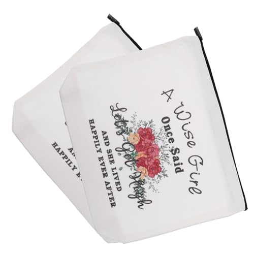 GALPADA 2 Stück Teiliges Canvas Täschchen mit Reißverschluss Multifunktionale Kosmetik und Münzbeutel aus Strapazierfähigem Segeltuch für Schule Reisen und Alltag Tragbare Organizer für von GALPADA