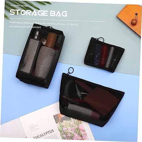 GALPADA 2 Stück Teiliges Große Kosmetiktasche aus Transparentem Netzstoff Leichte Kulturbeutel mit Reißverschluss Strapazierfähiger Organizer für Herren Reiseaccessoires für Make Up und von GALPADA