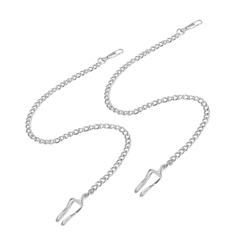 GALPADA 2 Stück Teiliges Jeans Ketten für Herren Elegante Langlebige Taschenuhrketten aus Hochwertigem Material Minimalistisches Design Vielseitig für Hosen Gürtel und Geldbörse Geeignet von GALPADA