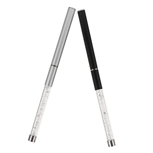 GALPADA 2 Stück Teiliges Wimpernbürsten mit Spiralkamm und Strassgriff Wiederverwendbarer Mascara für Natürlich Gepflegte Wimpern und Definierte Augenbrauen Geeignet für Professionelle von GALPADA