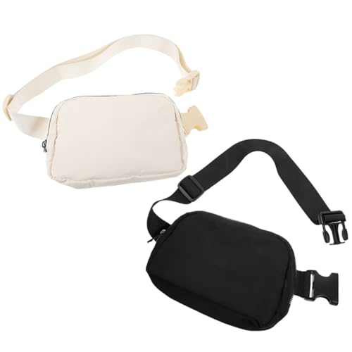GALPADA 2 Stück Verstellbare Mini Bauchtasche mit Gurt Leichte Sport Gürteltasche für Damen und Herren zum Joggen Wandern Reisen und Alltag Vielseitig Tragbar als Crossbody Schulter von GALPADA