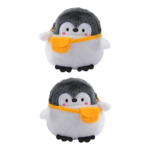 GALPADA 2 Stück Geldbörsen in Pinguinform Geldbörse Für Mädchen Mini-geldbörse Mit Reißverschluss Für Studenten Und Büroangestellte von GALPADA