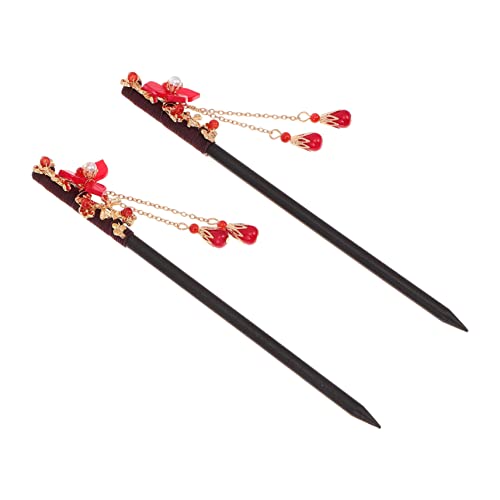 GALPADA 2 Stück Vintage Haarnadel Chinesische Haarstäbchen mit Filigranen Ornamenten Eleganter Haarschmuck für Damen für Tägliche Outfits und Besondere Anlässe von GALPADA