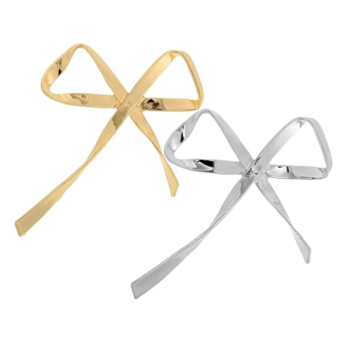 GALPADA Schleifenbrosche Strass 2 Stück Vintage Anstecknadel Gold Silber für Krawattenkragen Schal Damen Kleidungszubehör für Alltag Partys Hochzeiten GALPADA Schleifenbrosche Strass 2 Stück Vintage Anstecknadel Gold Silber für Krawattenkragen Schal Damen Kleidungszubehör für Alltag Partys Hochzeiten von GALPADA