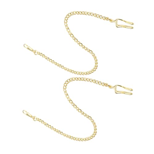 GALPADA 2 Stück Vintage Taschenuhrenkette für Herren Verstellbare Legierungskette Tragbare Dekoration für Anzug und Weste Langlebige Schmuckkette für Taschenuhren und von GALPADA