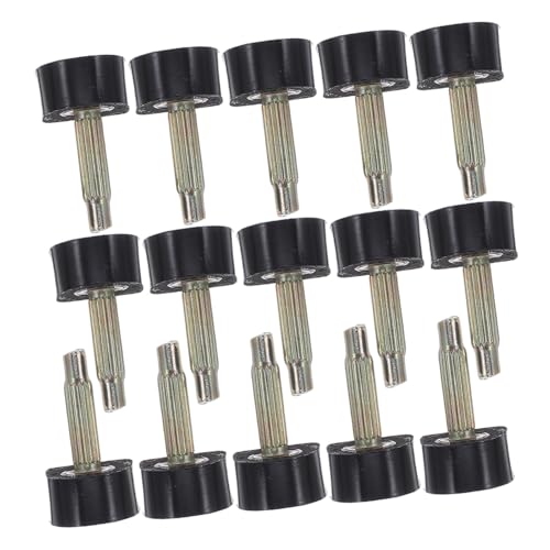 GALPADA 20 Paare High Heel Schuhspitzen Schwarz U-form Rutschfeste Geräuschreduzierende Absätze für Damen Pumps Strapazierfähige Schuhreparaturkappen für Sicheren Halt Glatten und Unebenen von GALPADA