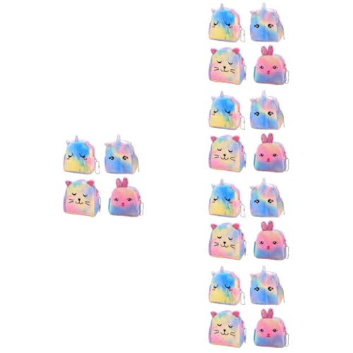 GALPADA 20stücke Einhorn Mini-plüsch-münztaschen Niedliche Tier-Accessoires Für Vielseitige Aufbewahrung Für Schlüssel Geld Und Kleine Gegenstände von GALPADA