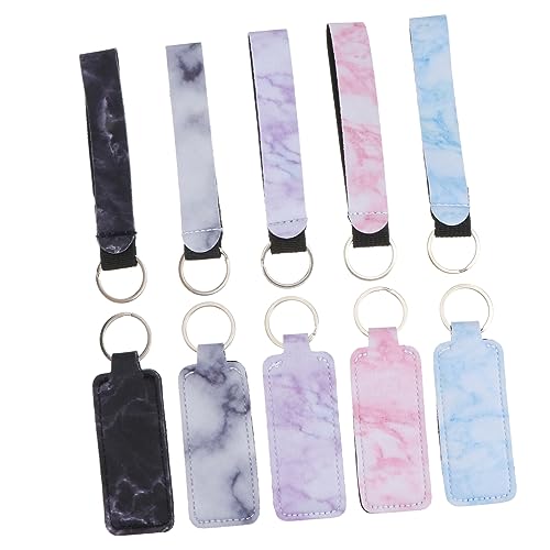 GALPADA 20stücke Teiliges Neopren Lippenstift Cover Schlüsselanhänger Praktisches Taschenzubehör Schlüssel Handtaschen Und Rucksäcke von GALPADA