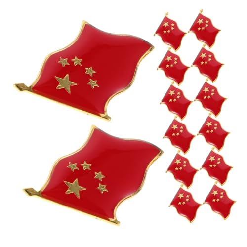 GALPADA 20 Stück Anstecknadeln mit Fünf-punkte-stern Flagge Patriotische Abzeichen für Nationalfeiertag Themenevents und Alltagsmode Vielseitig für Kleidung Hüte Taschen Geeignet von GALPADA