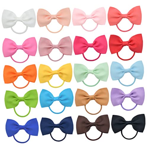 GALPADA 20stücke Bunte Weihnachts Haarschleifen Für Mädchen Set Mit Farbenfrohen Haargummis Für Junge Mädchen Als Dekoration Für Festlichkeiten Und Partys von GALPADA