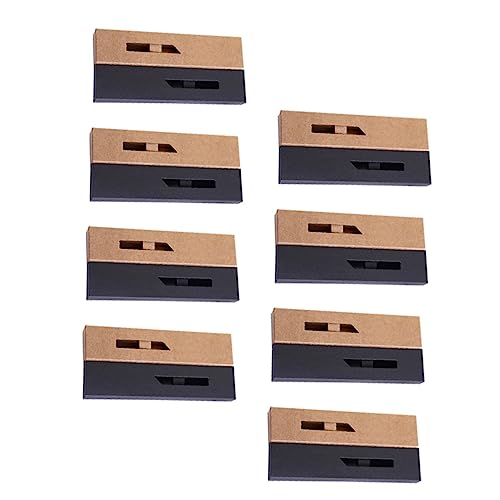 GALPADA 20 Stück Kreativer Stiftetui Tragbare Stiftaufbewahrungsbox Robuster Stifthalter aus Kraftpapier Schwarz mit Fenster für Schule und Büro von GALPADA