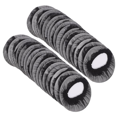 GALPADA 20stücke Ballett Haarnetz Für Dutts Mädchen Elastische Netze Unsichtbare Haarknotenabdeckungen Haarwickelnetze Für Tänzerinnen Perücken Accessoires Schwarz von GALPADA