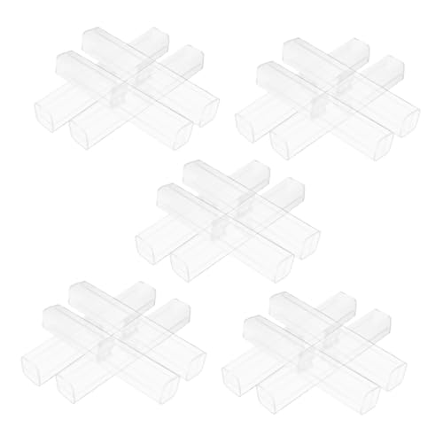 GALPADA 20 Stück Teiliges Transparentes Stiftebox aus Robustem Kunststoff Kristallklare Aufbewahrungsbox für Füller und Kugelschreiber Vielseitiger Organizer für Büro Schule und Zuhause von GALPADA