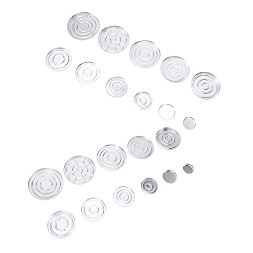 GALPADA 22 Stück Teiliges Wiederbefüllbare Lidschatten und Lippenstiftbehälter Tragbare Kosmetikdosen aus Hochwertigem Aluminium für DIY Make Up und Unterwegs von GALPADA