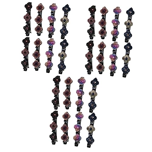 GALPADA 24 Stk Faule Haarnadel Mittlere Haarspange Frauen Haare Haarspangen Für Damen Haarklammern Mittel Flechten Haar Zubehör Fräulein Kleiner Klipp Strass Steine Die Seite von GALPADA