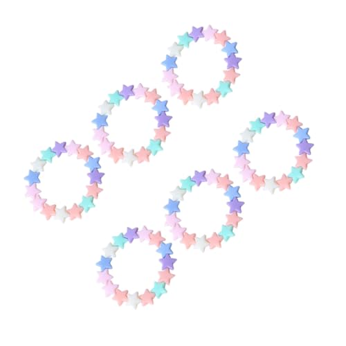 GALPADA 24 Stück Teiliges Acryl armband Pentagramm anhänger Langlebige Kinderschmuck ketten Einfach Anzuziehen Modische Fünfzackige Sterne Geschenk für Mädchen zu Geburtstag und von GALPADA