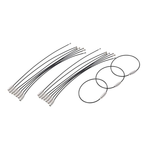 GALPADA 25stücke Drahtschlüsselringe Aus Gepäckschlaufen-Tags Anhängerschlaufen Zum Aufhängen Langlebige Schlüsselanhängerringe Für Reisen Und Autoschlüssel von GALPADA