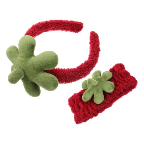 GALPADA 2stücke Erdbeer-kosmetikband Stirnband Und Armbänder Waschen Des Gesichts Weicher Für Frauen Multifunktionales Hautpflegeband Handtücher Spa Und Fitness von GALPADA