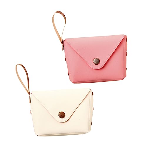 GALPADA 2St Geldbörse aus PU-Leder Pocket Wallet damengeldbörse damenportemonnaie Mini-Geldbörse Geldtasche portemonaie damenbörse Pocketbook Portemonnaies Wallets Geldbörse in Bonbonfarbe von GALPADA