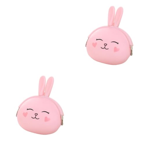 GALPADA 2stücke Silicone Cartoon Bunny Purse Praktischer Schlüsselanhänger Und Geldbeutel Für Erwachsene Für Schule Shopping Und Freizeit von GALPADA